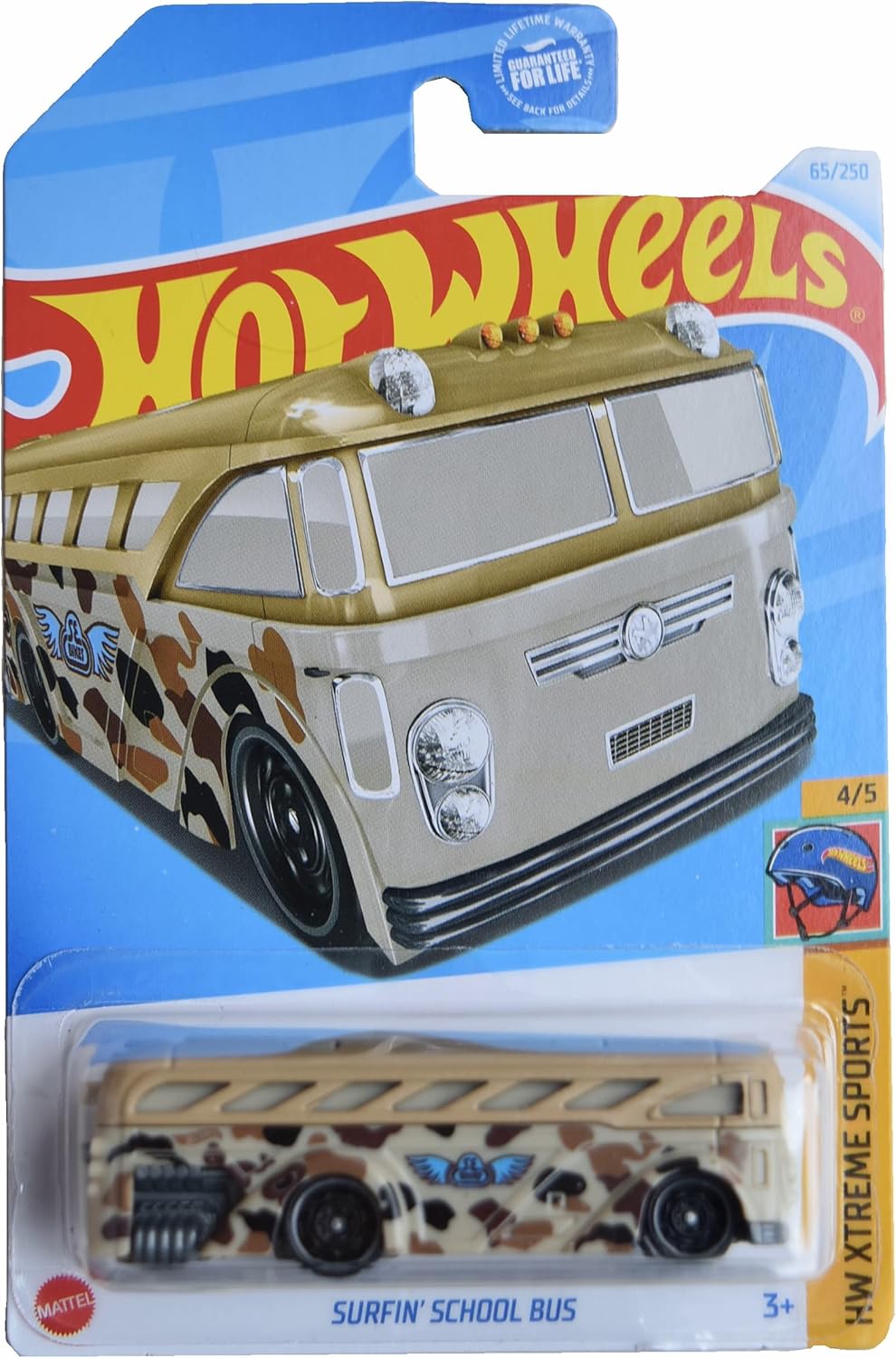 Matchbox Hot Wheels Surfin' School Bus, HW Xtreme Sports 4/5 [tan] 65/250