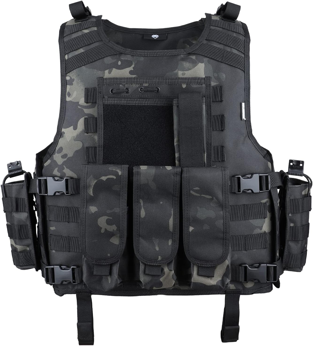 MGFLASHFORCE Tactical Airsoft Vest Adjustable Modular Paintball Vest