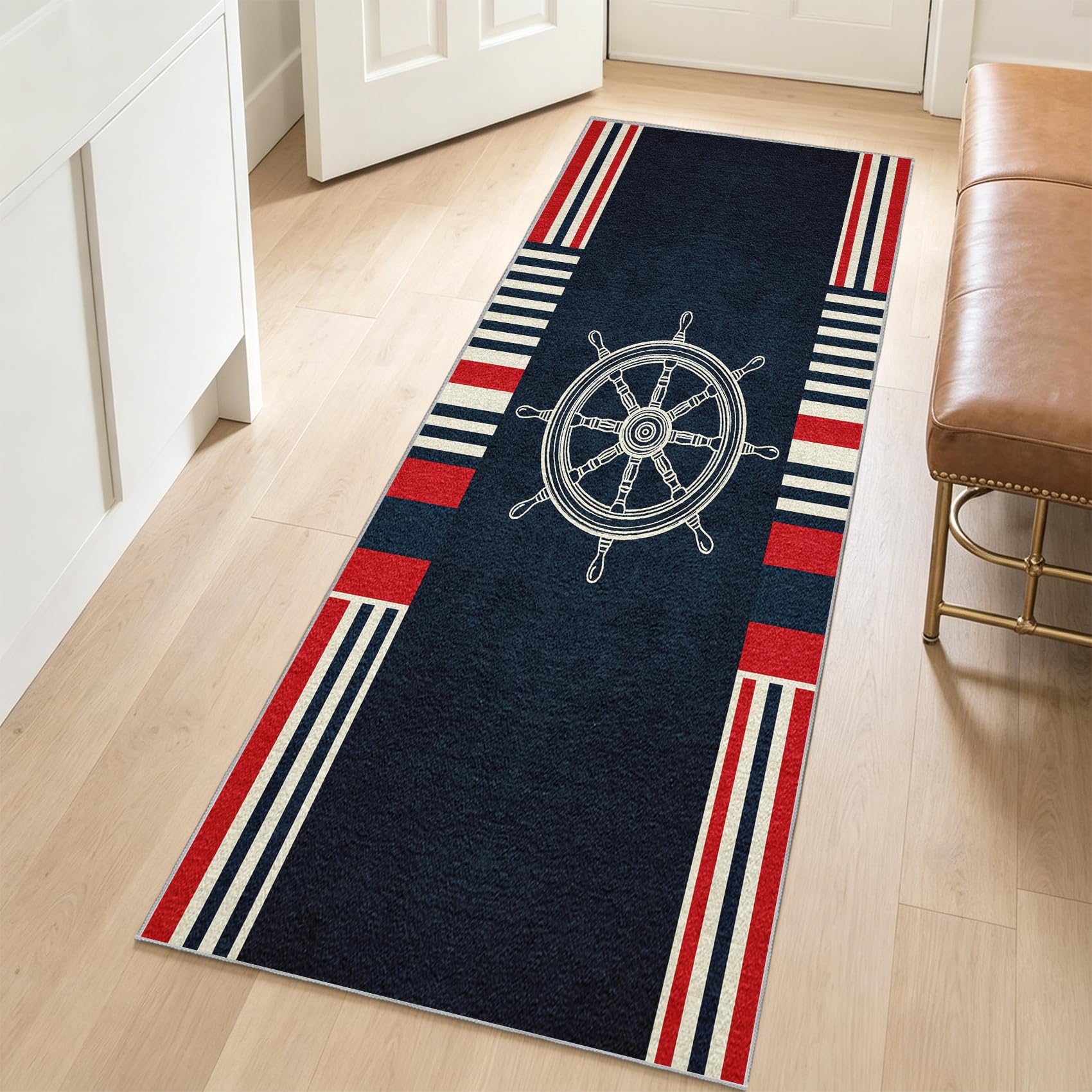 Generisch Maritim Teppich Läufer Flur 50x150 cm Ozeans Küchenteppich