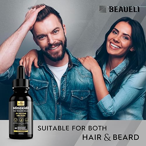 Miniatura 6 de Crecimiento del cabello de minoxidil al 5% para hombres y mujeres suero de tratamiento de regeneración de minoxidil extra fuerte para adelgazar la