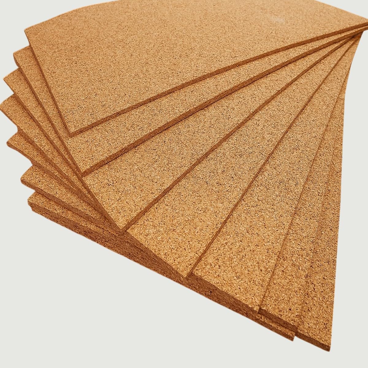 FUTURAZeta Pannelli Sughero Biondo Naturale (Spessore 1cm) Pannelli Isolanti Termici per Interni ed Esterni, Pannelli di Sughero per Pareti per Isolamento Termico ed Isolamento Acustico (6 Pannelli)