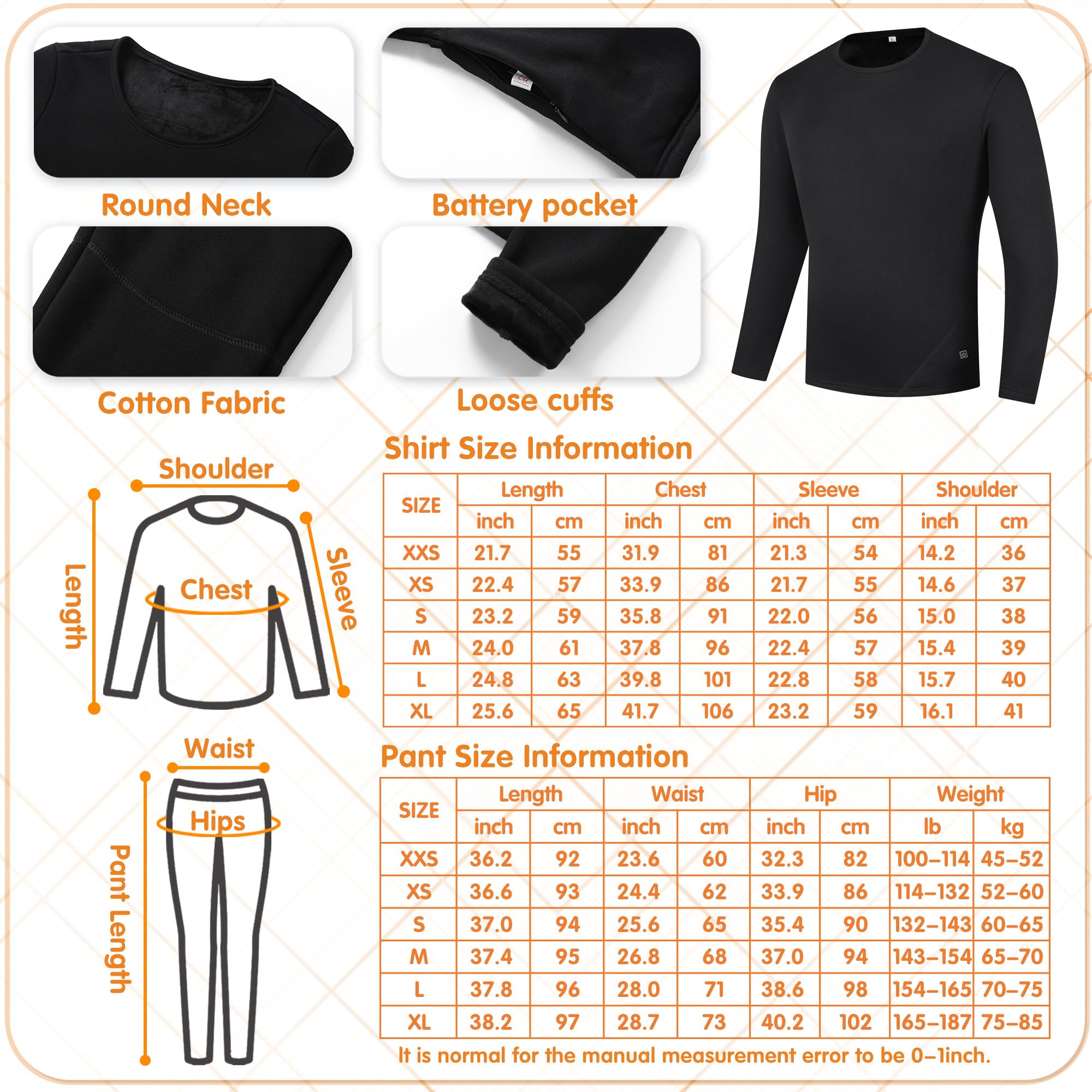 Pantalones calefactables para Mujer, Ropa Interior térmica eléctrica, 16 Zonas, Recargables, para Caza y esquí.