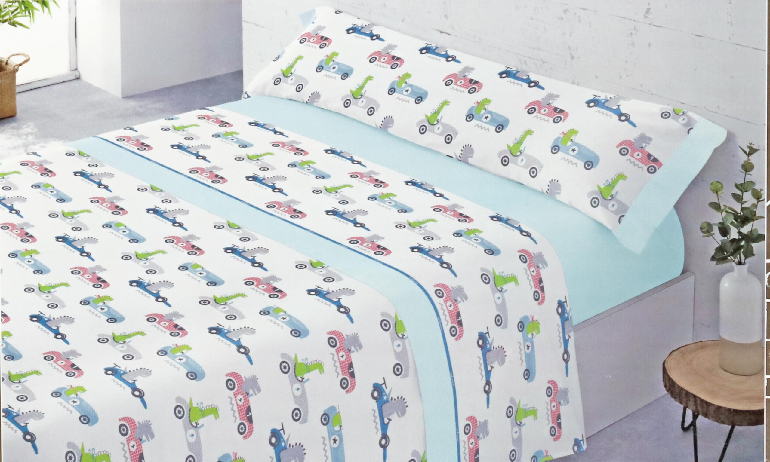 various Juego de Sábanas Infantiles Cama 90x190/200 cm – 3 Piezas (Encimera + Bajera Ajustable + Funda de Almohada) – 50% Algodón 50% Poliéster, 144 Hilos - Modelo Unicornio — view 14