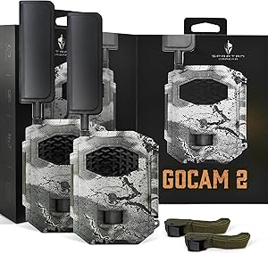 Spartan Camera 2025 Upgrade 2 Pack GoCam2 Cellular APP Control Trail Camera, 4G LTE, 1080P Video, FHD Photos, No Glow, Night Vision, Motion Activated, IP65 Water Resistant(Spartan Areus,Multi-carrier) asin的图片