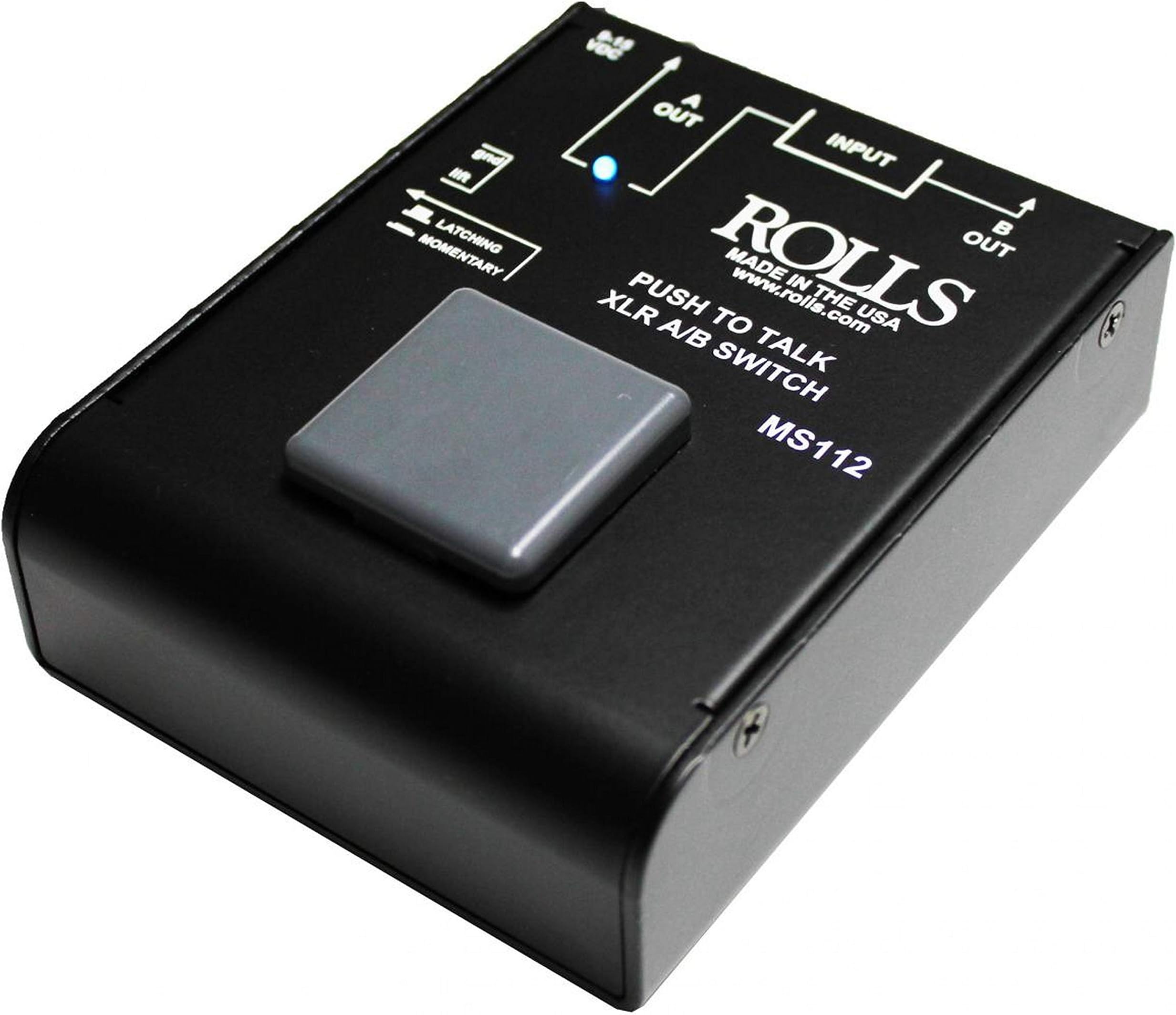 MS112 Push to Talk XLR A-B Switch