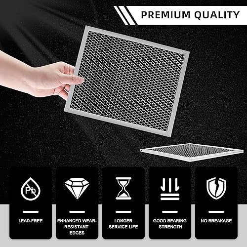 Miniatura 4 de 97007696 Filtro de repuesto para campana de ventilación B.Roan (10.5 x 8.75 pulgadas) (paquete de 3), aplicable a filtro de ventilación de horno,