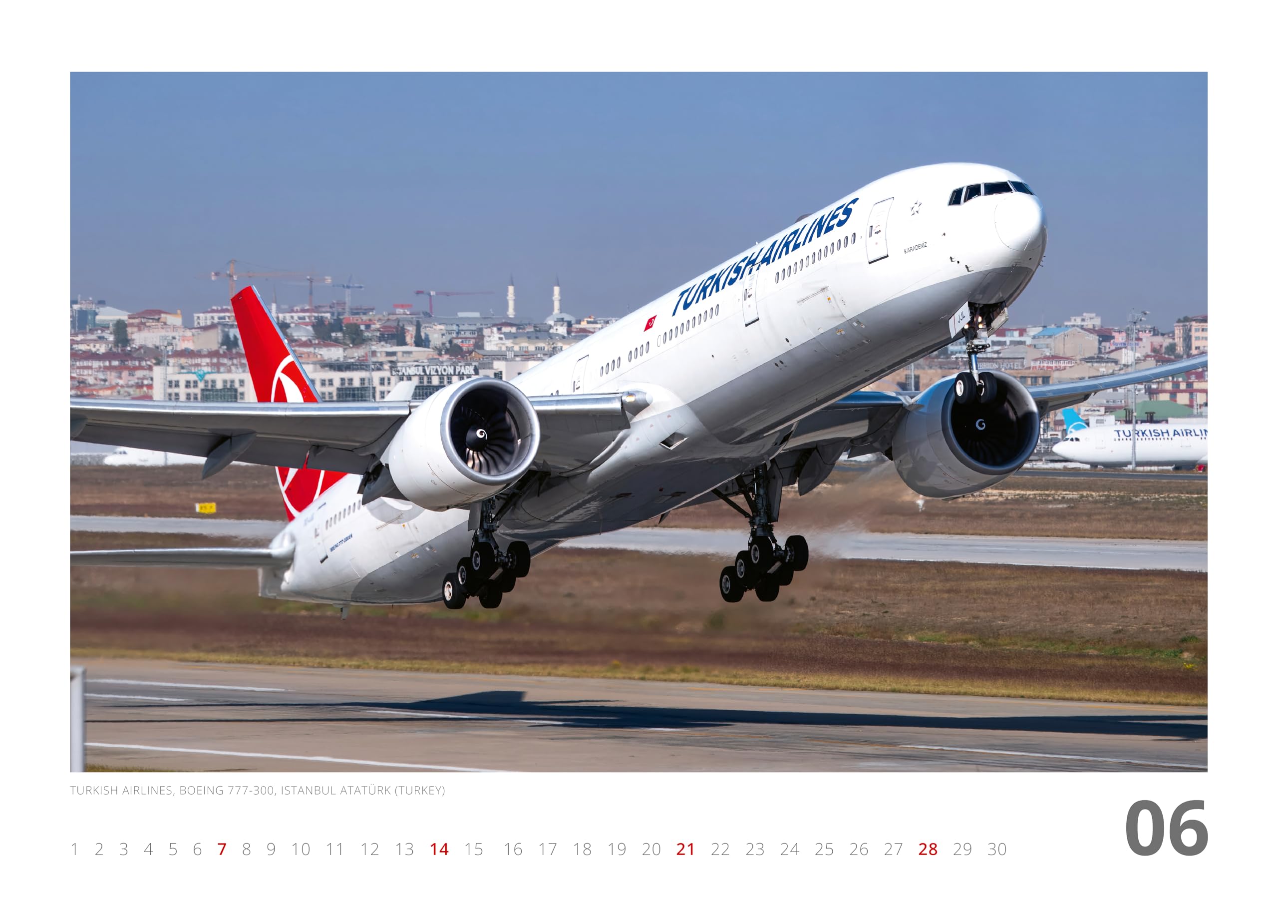 AIRLINER Calendario 2026, formato A2, 12 motivi, fotografia aeronautica, colori brillanti su 250 g/m², edizione limitata di Felix Gottwald
