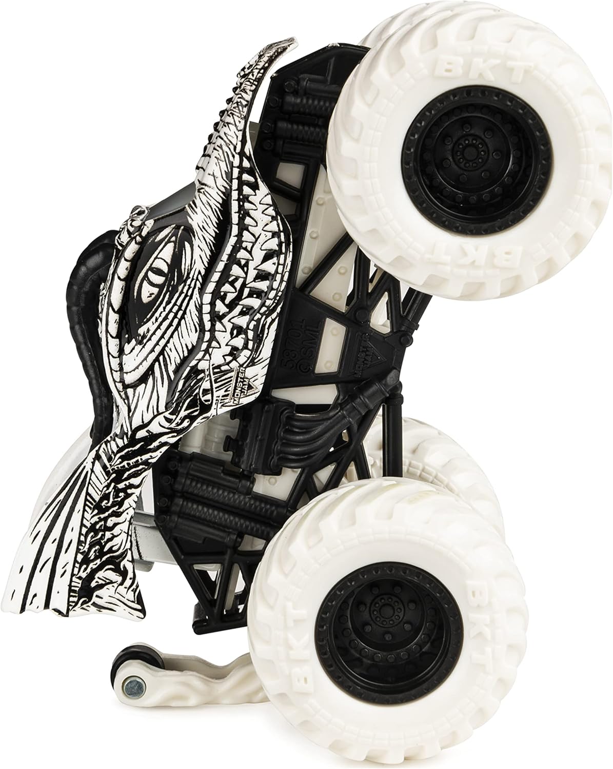 Monster Jam, Official Dragon Monster Truck, Die-Cast Vehicle, Max Contrast Series, 1:64 Scale