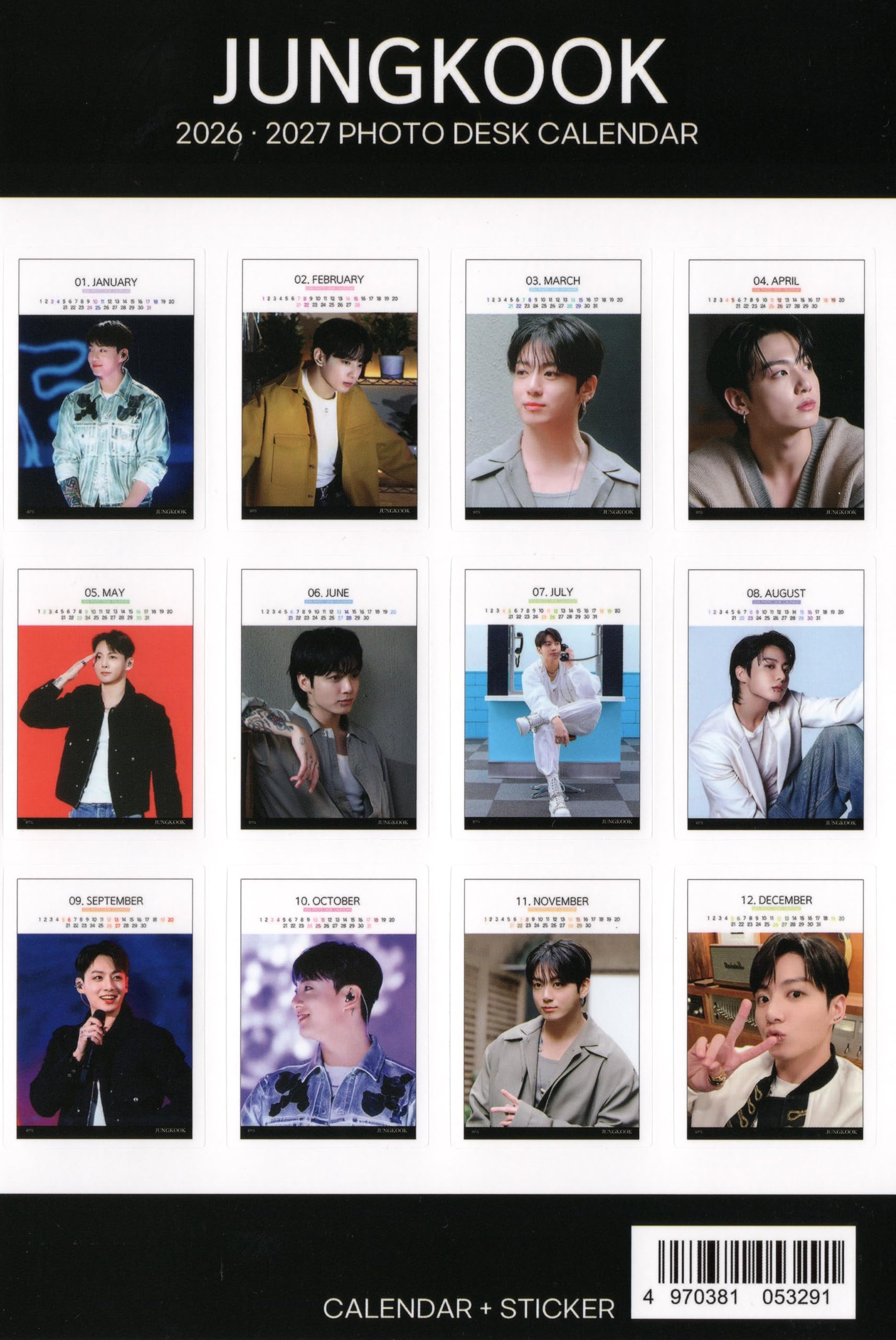 Amazon.co.jp: ジョングク グッズ 卓上 カレンダー (写真集 カレンダー