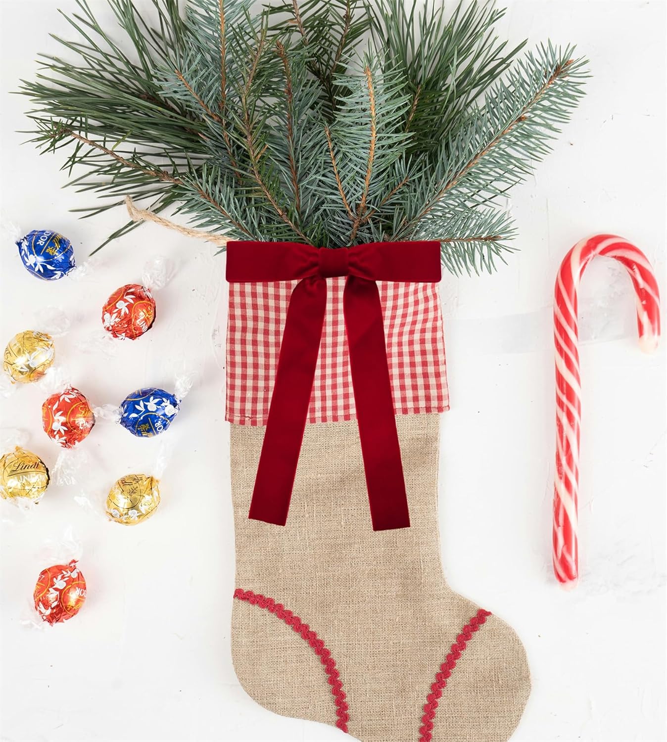 24Pcs Velvet Bows for Christmas Tree, Vintage Velvet Ribbon Bows Wreath Bows Rustic Crafts Gift Bows for Xmas Tree Garland Wreath Holiday Decorations (Red, 5"x7", Width of 1") - Image 4