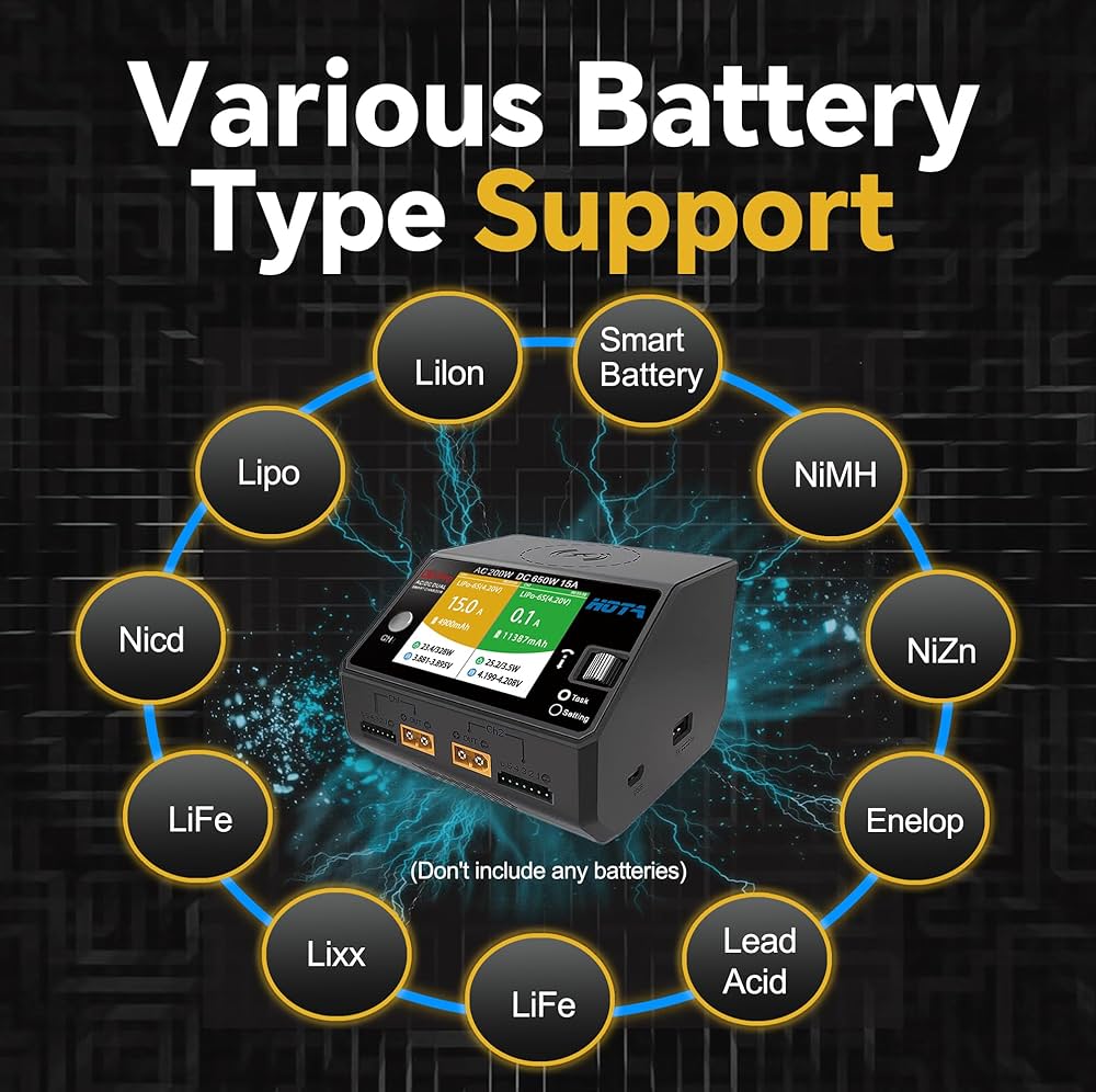 Amazon.com: HOTA D6 Pro Lipo Battery Charger Smart Charger