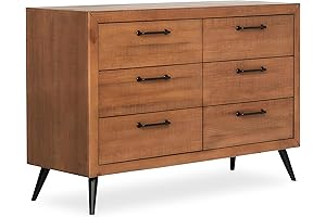 Evolur's Stylish Storage Haven for Modern Bedrooms: The Stilnovo Mid-Century Double Dresser