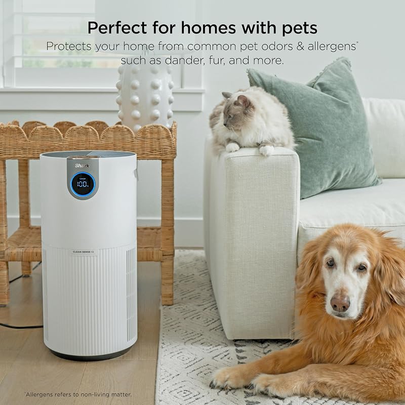 Shark Clean Sense Air Purifier Max, HP201, White image 4