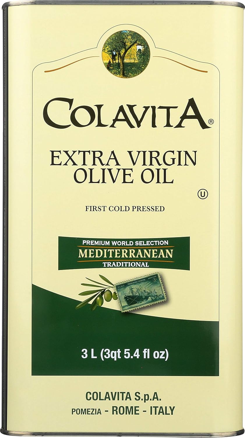 Colavita Mediterranean Extra Virgin Olive Oil Pack of 1 Tin