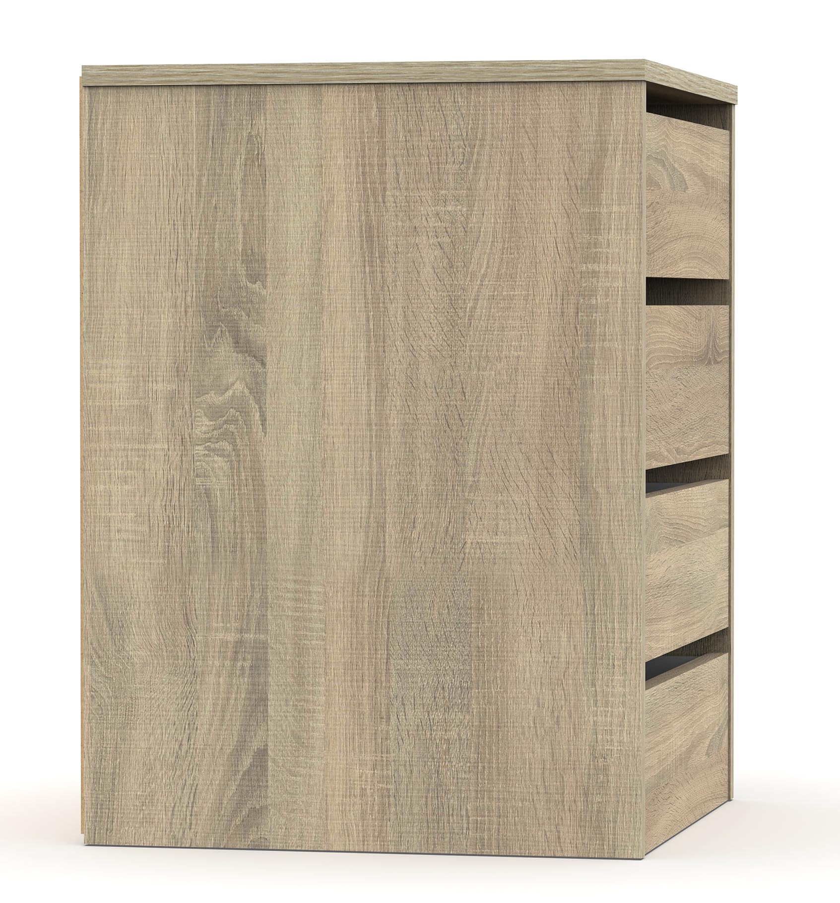 MUEBLES PITARCH | Cajonera 4 Cajones, Cómoda Dormitorios, Despachos, Interior Armario, Roble Cambrian, 63,5x46x45cm (Alto x Ancho x Fondo) Colección Tibet