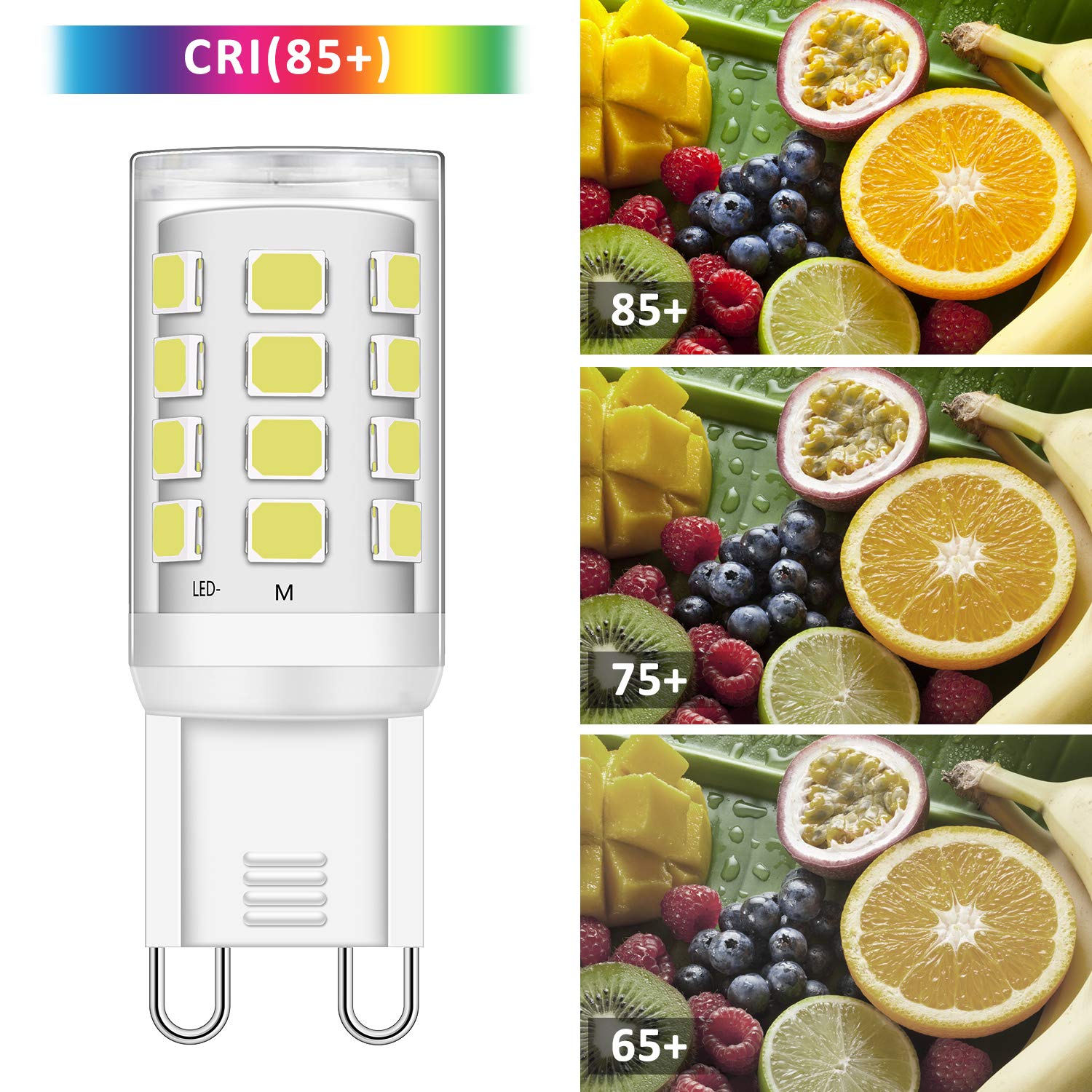 RANBOO Lampadine LED E14 9W (8 Pezzi) - Bianco Freddo 6000K, Equivalente 75W, 750LM, Angolo 360°