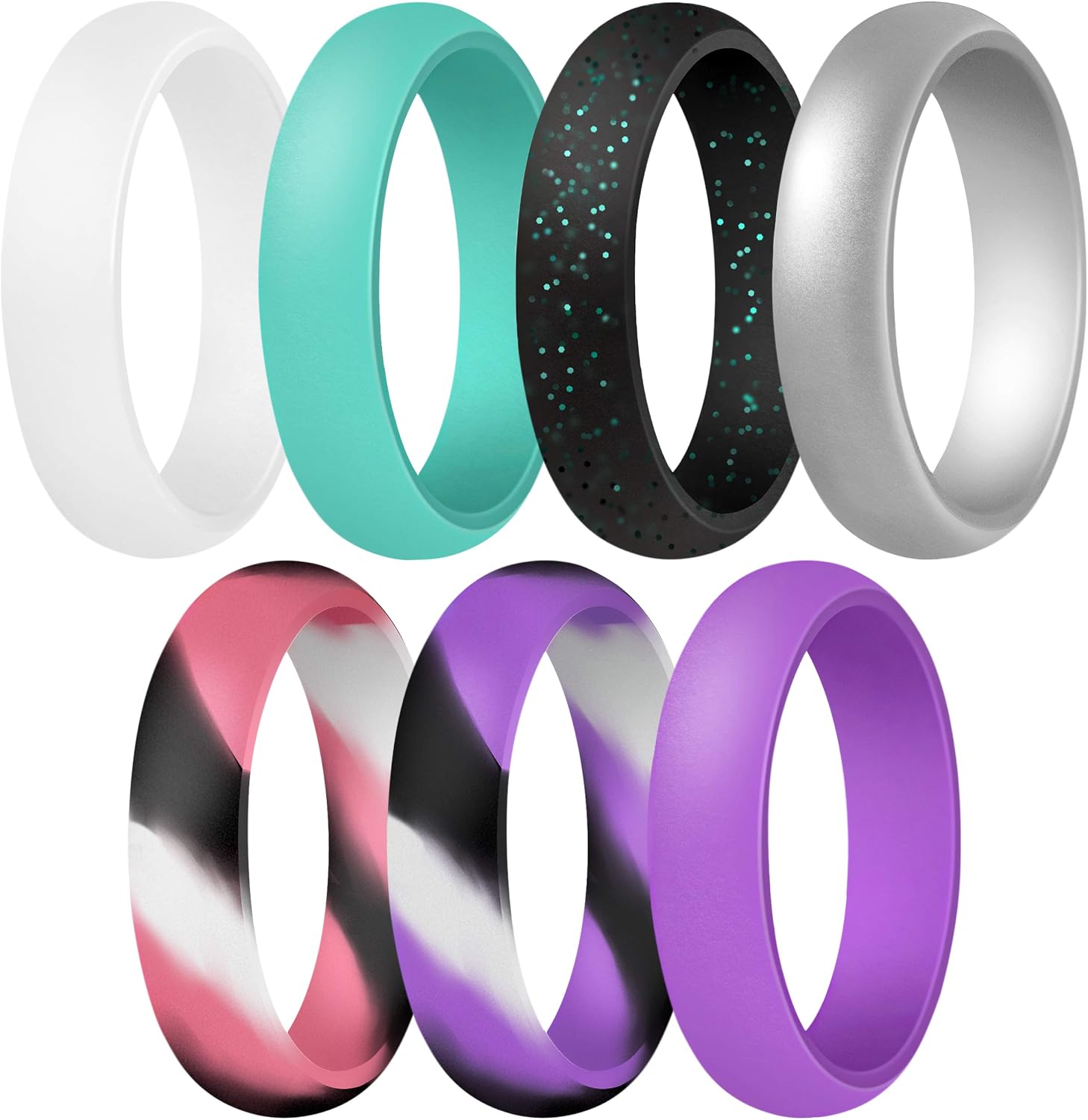 Amazon.com: ThunderFit Womenís Silicone Wedding Ring - Rubber Wedding Amazon.com: ThunderFit Womenís Silicone Wedding Ring - Rubber Wedding
