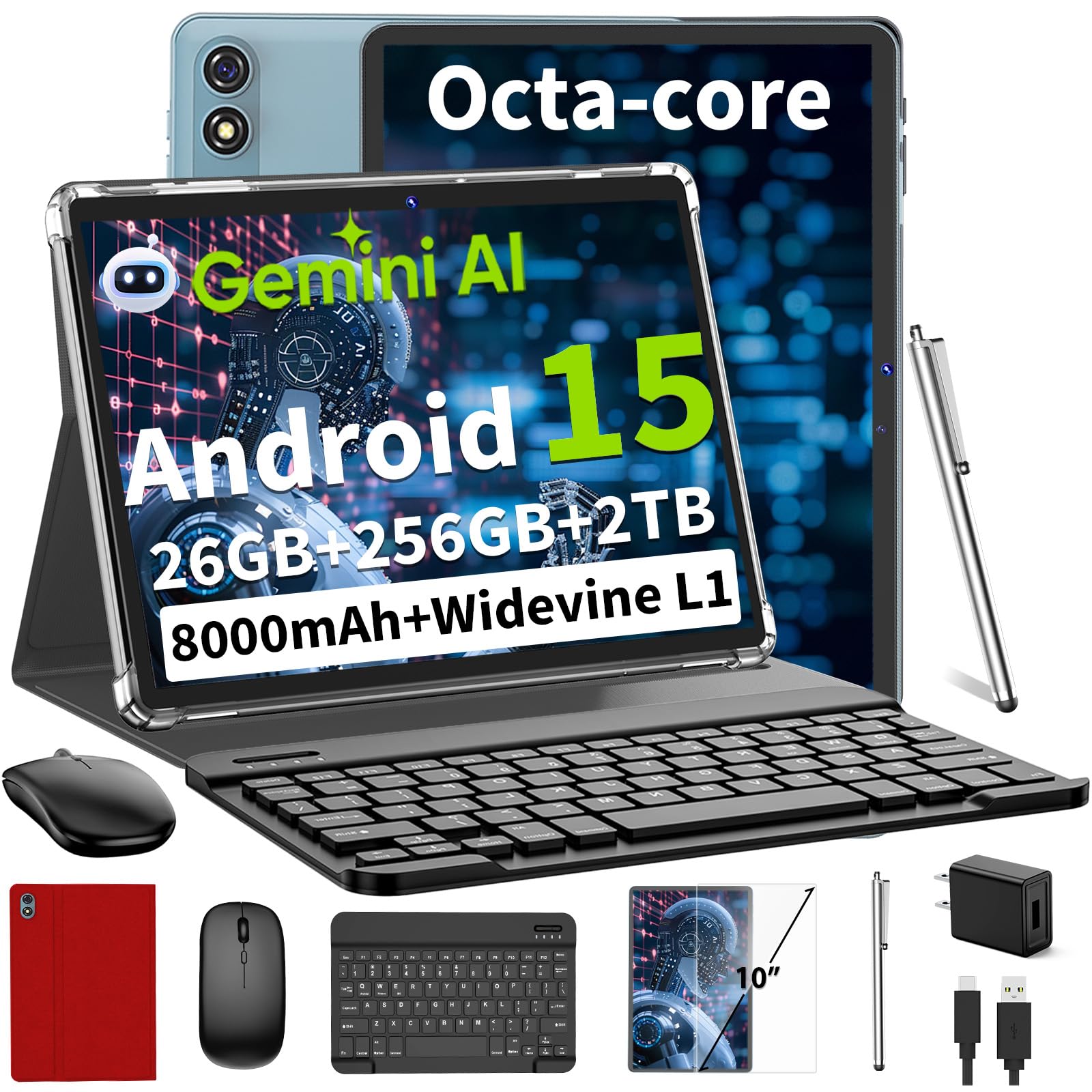 新品 Relndoo Androidタブレット 12GB RAM 128GB Relndoo Android Tablet, 11 inch Android 14 Tablet, 12GB RAM +128GB