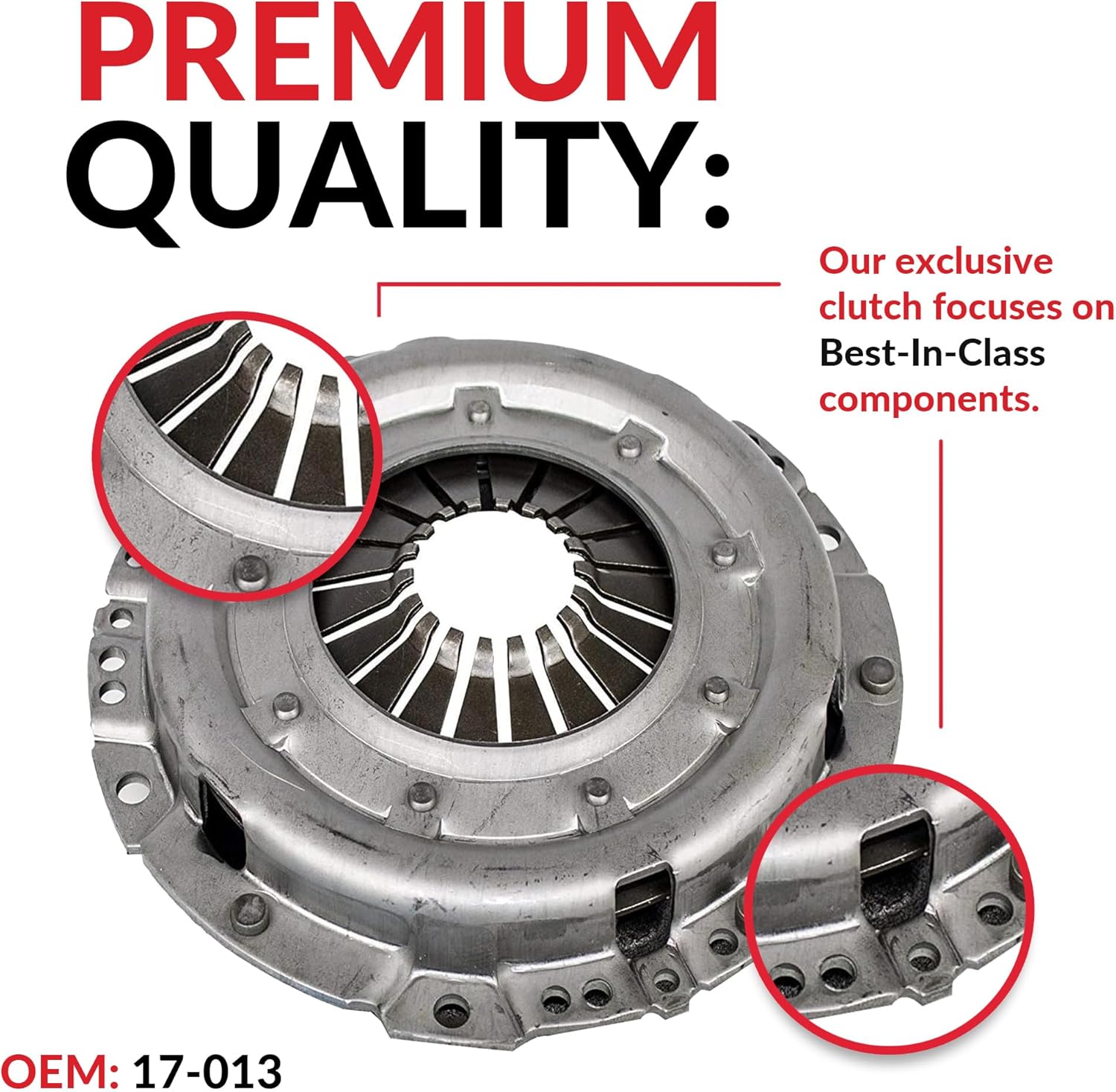 Clutch Replacement Kit Compatible With Beetle Fastback Thing Karmann Ghia Base Sedan Convertible 211 215 261 265 1970-1979 1.6L H4 GAS Naturally Aspirated (Flywheel Spec: -0.83; From 9/70)