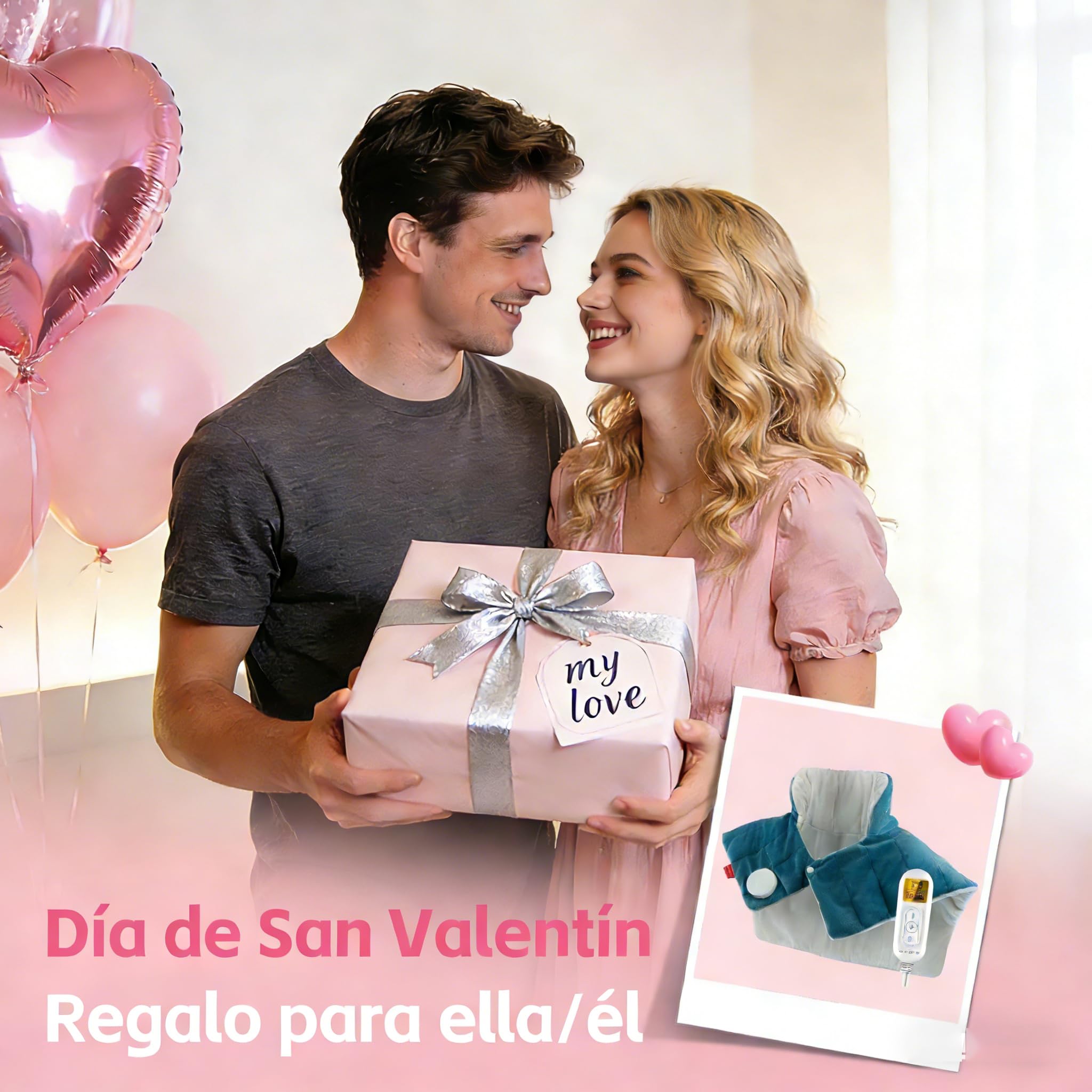 Comfytemp Cuscinetto Termico per Collo, 9 Livelli di Calore, Cuscinetto Termico per Spalla e alla Schiena, Scaldacollo Elettrico per Cervicale, Spegnimento Automatico, Lavabile in Macchina, 48×56cm