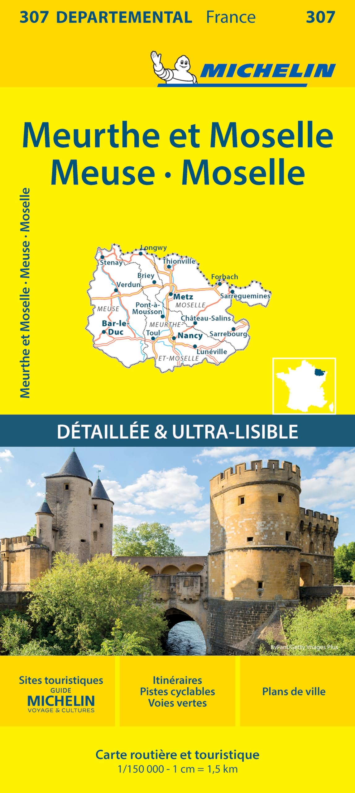 Meurthe et Moselle Meuse Moselle - Michelin Local Map 307: Map (Michelin départemental France, 307)