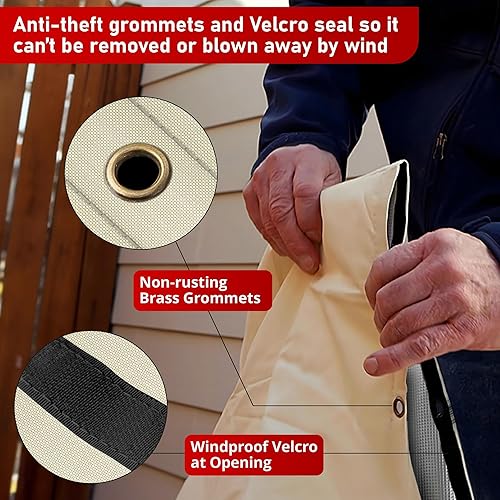 Miniatura 7 de Redford Supply Co. Cold Snap (5F) Cubierta redonda de tanque de presión de agua personalizada con apertura de 3 vías, cubierta de tanque de agua