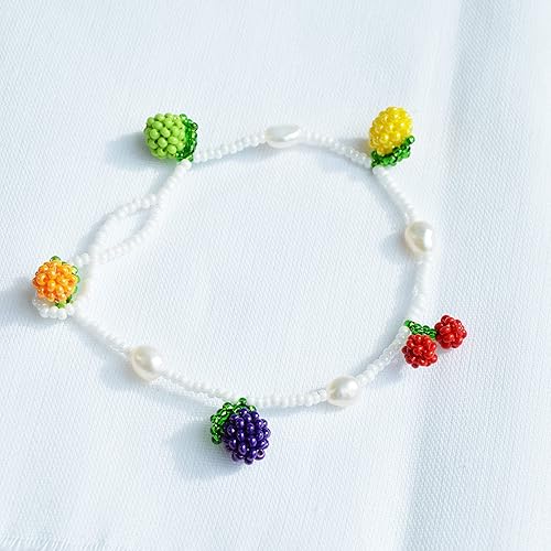 Miniatura 2 de Beaded Bracelet for women Fruits mixed charms Bracelets charms Beads lime, cherry, lemon, plum, orange