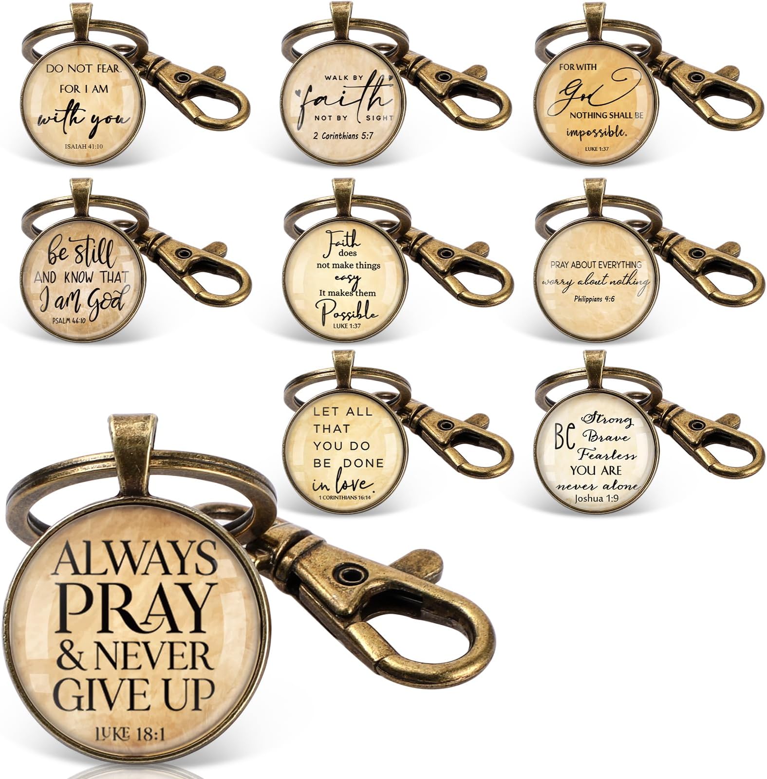 Bible Verse Keychain