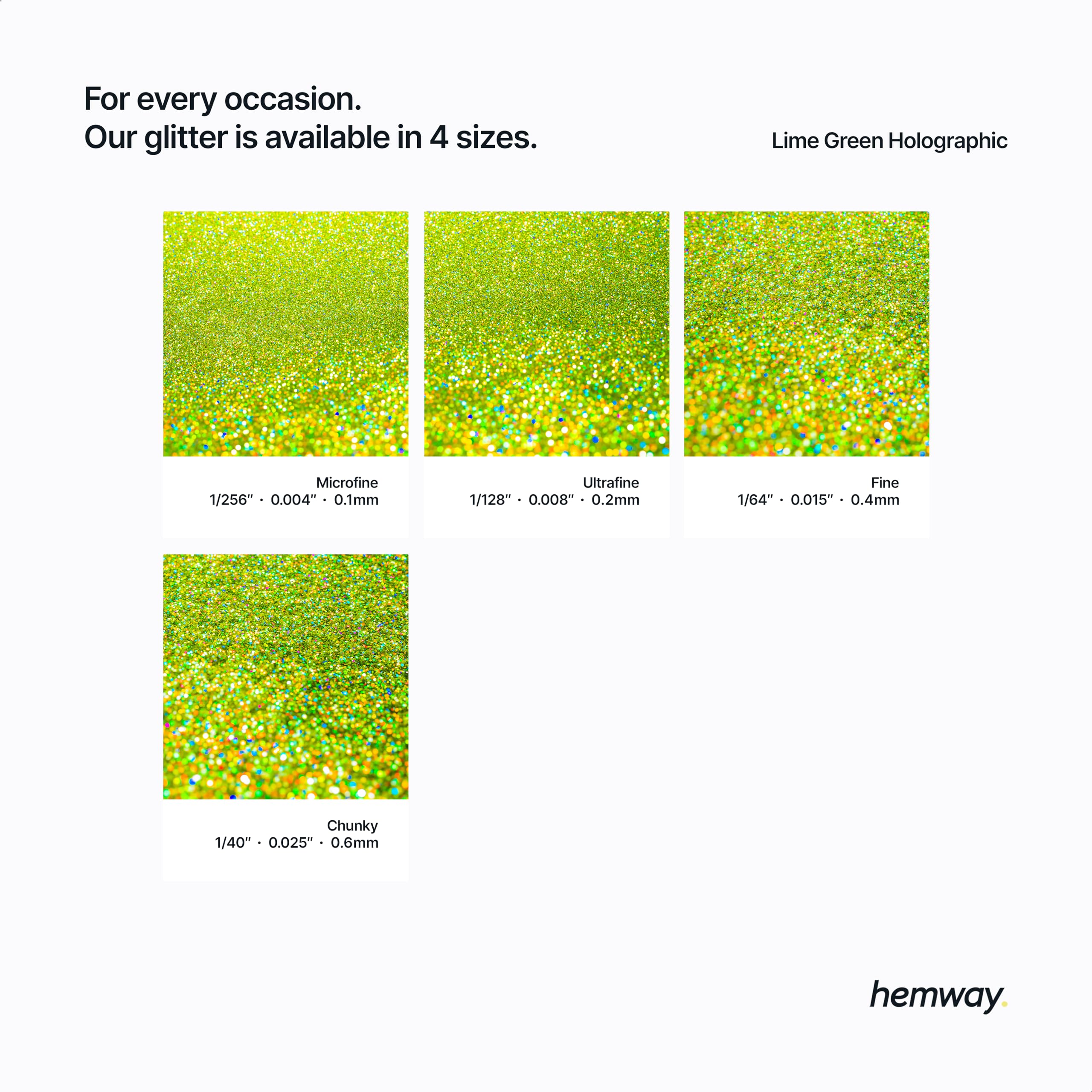 Hemway Lime Green Holographic Glitter Grout Additive Ultrafine 100g Metallic Flakes for Adding Sparkle to Kitchen & Bathroom Tiles - Image 3
