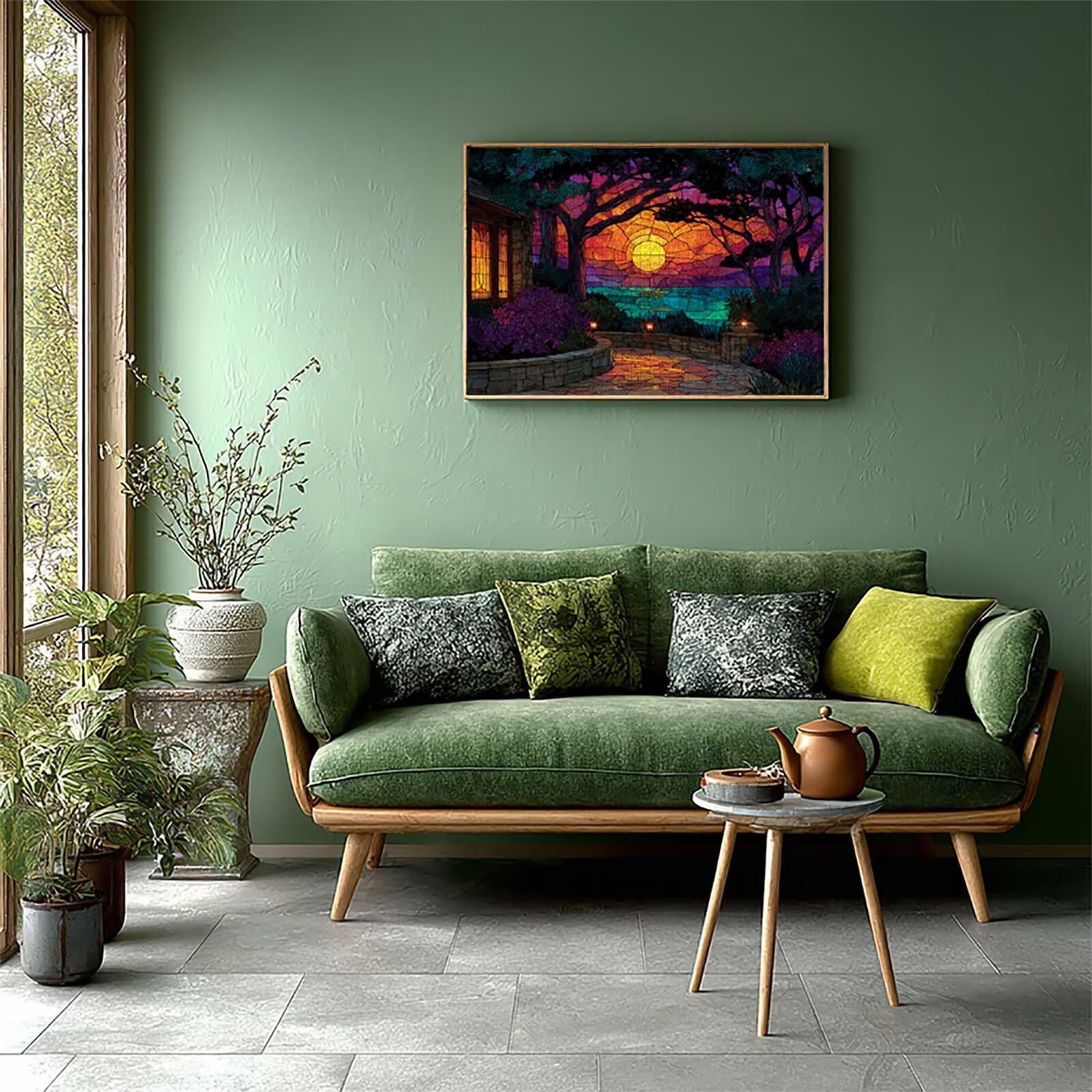 Abstrakcyjne drewniane puzzle 4000 sztuk, puzzle dla dorosłych z pudełkiem 141 x 87 cm, łamigłówki, dla mężczyzn kobiet nastolatek, kreatywne gry logiczne, dekoracja domu, E-7620