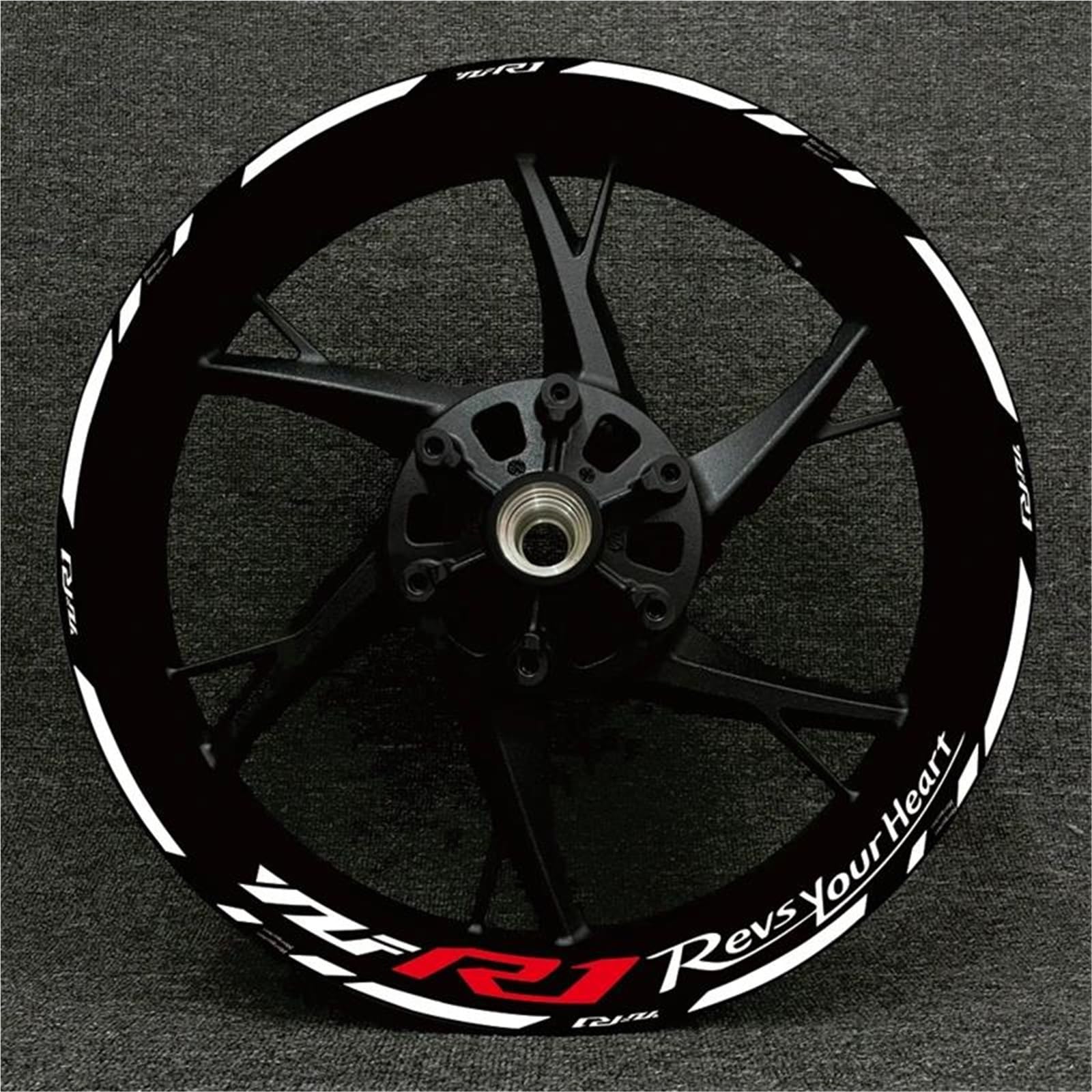 Wheel Stickers Motorcycle Reflective Wheel Decal for YZFR1 YZF-R1 YZF R1 Hub Stickers Rim Protector Kit Rim Reflective Decal