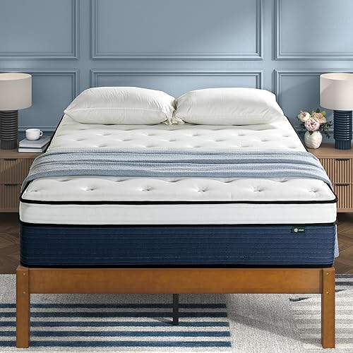 Miniatura 18 de Zinus - Colchón híbrido acolchado de enfriamiento Comfort Support de 12 pulgadas, resortes interiores ensacados para aislar el movimiento, soporte