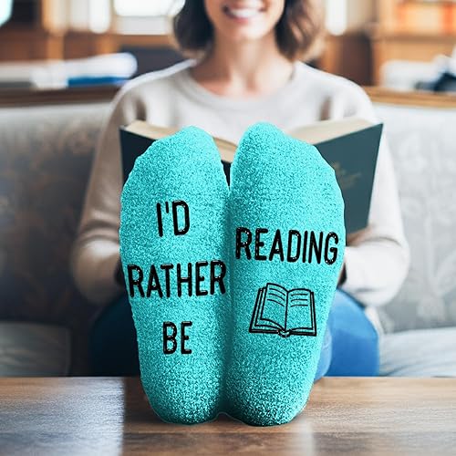Miniatura 7 de Regalos para amantes de los libros, divertidos calcetines de lectura para amantes de los libros, bonitos regalos para lectoras y mujeres, regalos