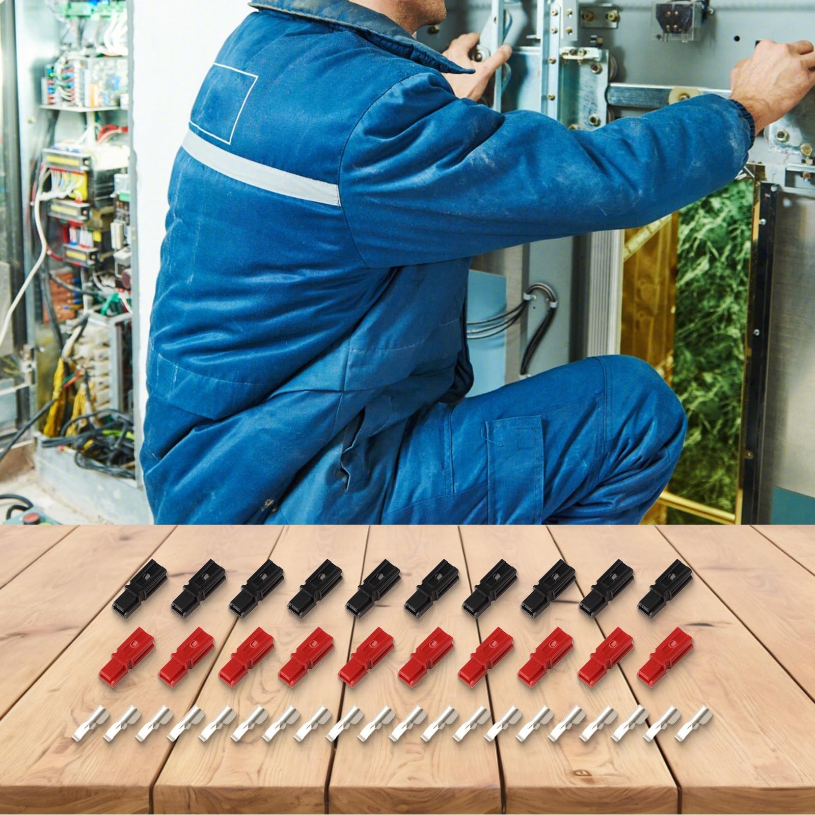 Eawfgtuw 10 Paar, 15/45 A für Steckverbinder, Schnellverbindungs-Trenn-Set (45 A)