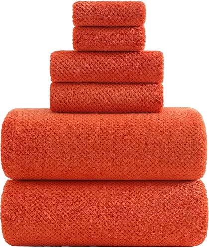 Miniatura 12 de YTYC Toallas, toallas de baño de gran tamaño de 39 x 78 pulgadas para adultos, toallas de baño de lujo, juegos extra grandes para baño, microfibra