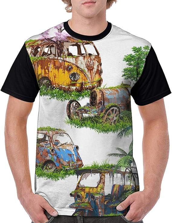 Amazon Co Jp 廃車幻想 Tシャツメンズ 速乾 半袖 おしゃれ 男子 速乾シャツアウトドア 面白いアニマル 日常t Shirt 個性 ファッション