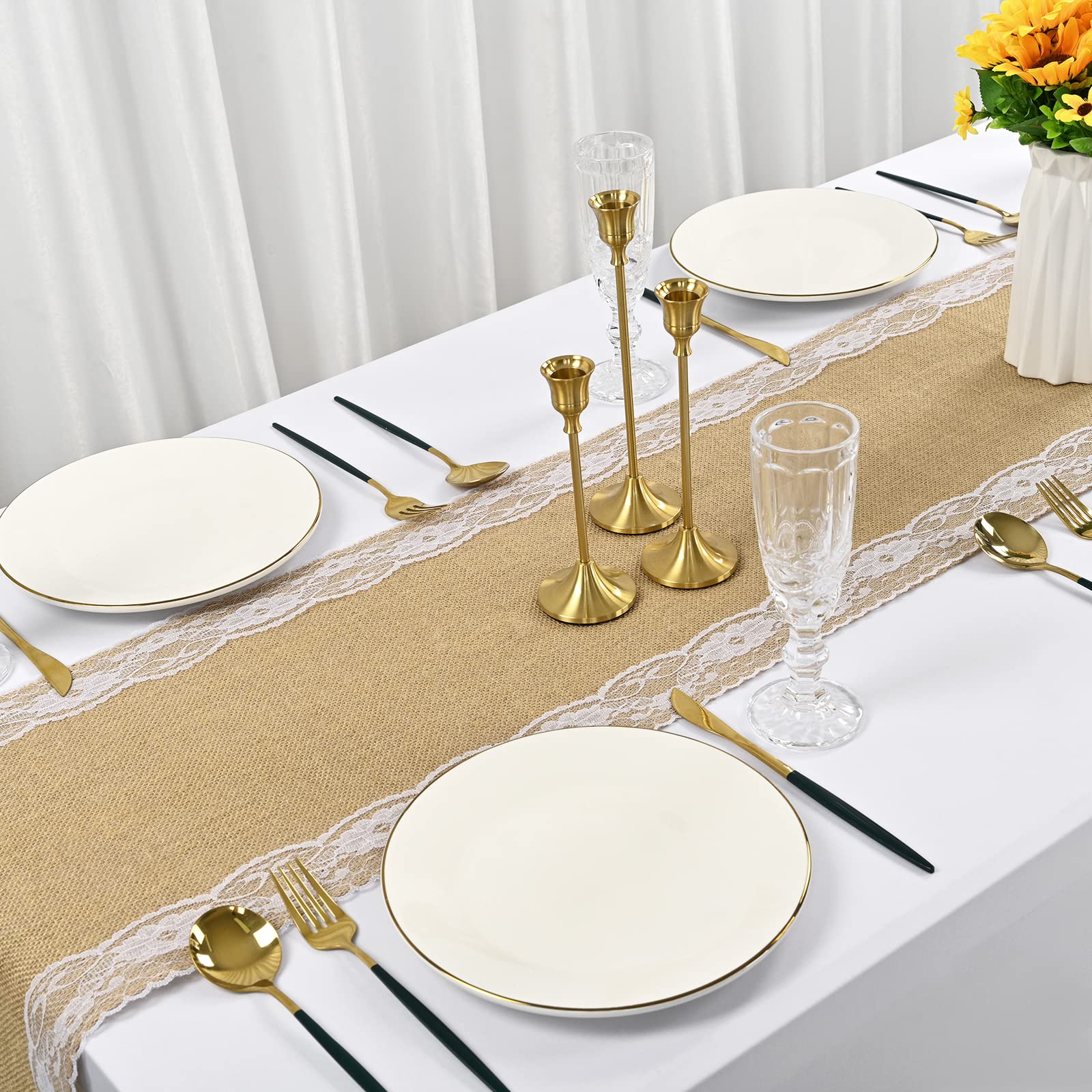 Jute Hessian Burlap Table Runner For Wedding And Party By The Danes