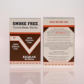 Smoke Free Herbal Cocoa Cigarettes - Two Pack - 100% Tobacco & Nicotine Free - Non-Addictive Tobacco Substitute - Premium ...