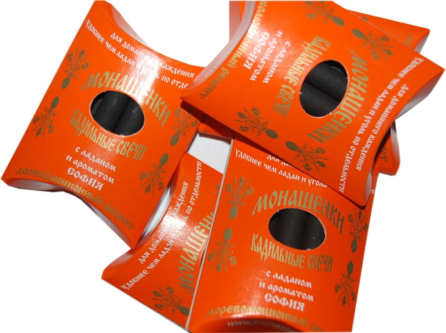 Monashenki 5 Packs Orthodox Blessed Black Incense Religious