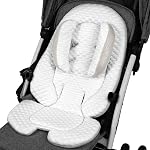KAKIBLIN Infant Car Seat Insert, Baby Car Seat Head Neck Body Support, Breathable Newborn Car Seat Insert, 2-in-1 Reversible Stroller Pad or Girls Boys,Strollers,CarSeat,High Chair,Swing