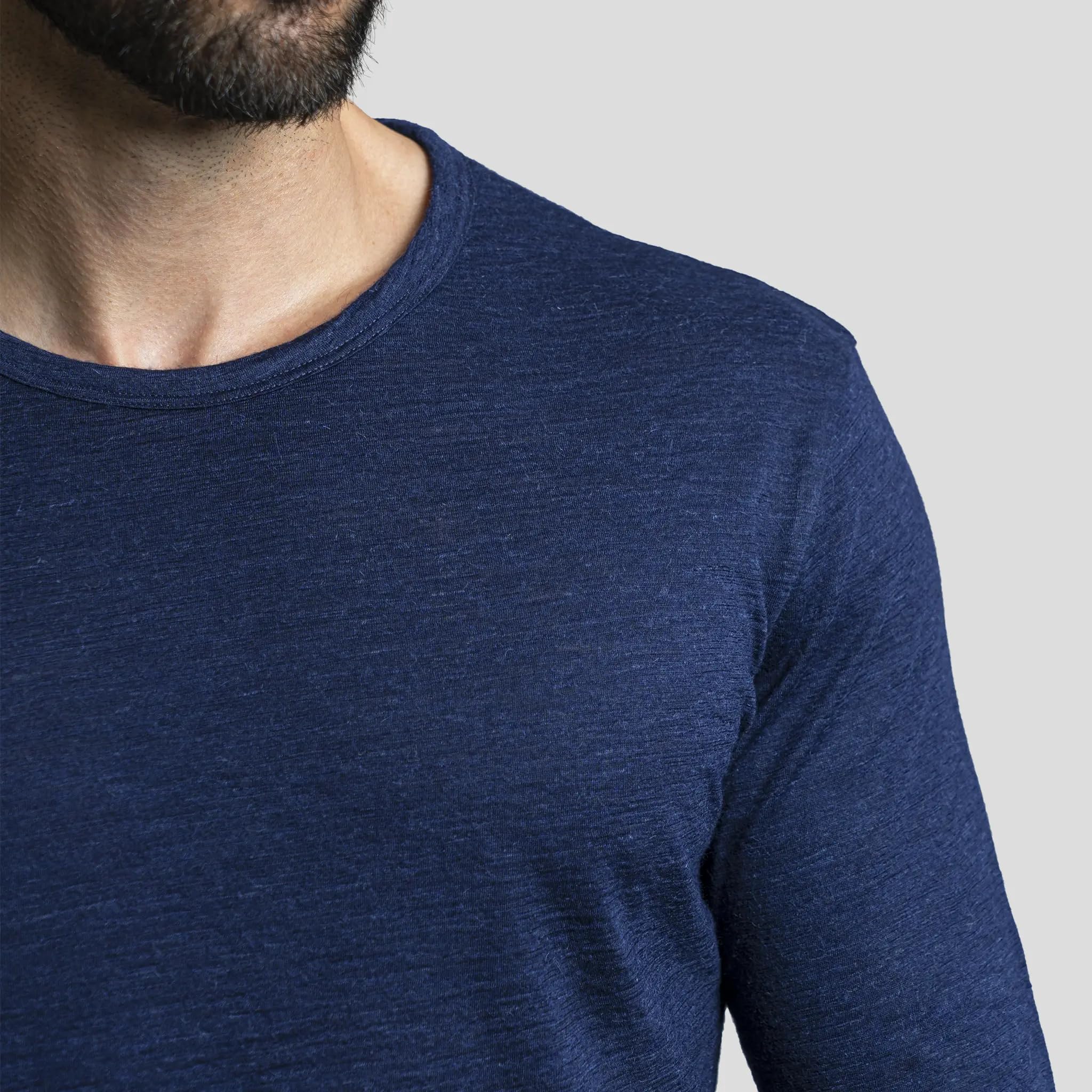 Arms of Andes Men's Alpaca Wool Long Sleeve Base Layer: 160 Ultralight