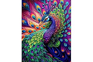 Ycydilirab Animal Paint by Numbers: Unleash Your Inner Artist with Vibrant Peacock Designs