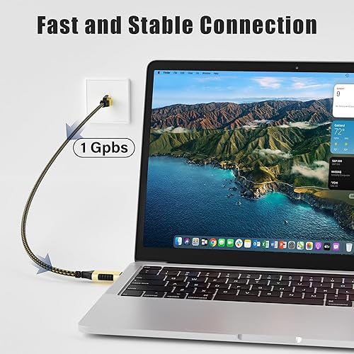 Miniatura 3 de Cable USB C a Ethernet de 6 pies, cable USB 3.0 tipo C a RJ45, FTP, cable de red LAN de Internet blindado de 1 Gbps, Thunderbolt 3/4 compatible con