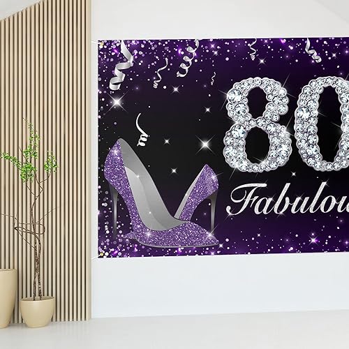 Miniatura 59 de HAMIGAR Fabuloso telón de fondo de cumpleaños tacones altos morados