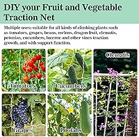 Vista 7 de Sukh - 2 redes de enrejado para plantas de jardín, 5 x 15 pies, red de enrejado de poliéster, malla cuadrada de jardín para plantas trepadoras