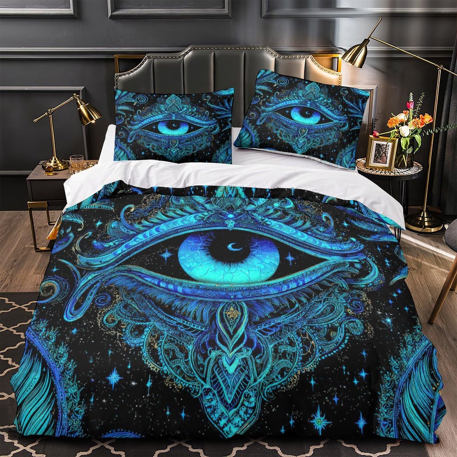 Parure de lit musique effet 3D pour chambre de couple amoureux double 200x200