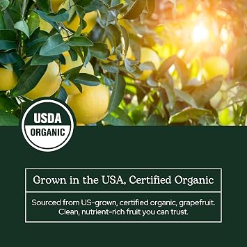 Eclectic Herb - Organic Grapefruit Powder Supplement | Vitamin, Mineral + Phytonutrient Support | Nutritional Drink Mix + Vitamin Powder | USDA Organic, Vegan, Non-GMO, Gluten Free (3.2 oz | 90 g)