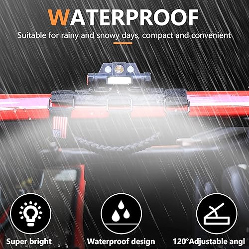 Miniatura 5 de Asas de agarre de barra antivuelco con luz de cúpula para Jeep Wrangler CJ YJ TJ JK JL Gladiator JT 1945-2024 2.0-4.0 pulgadas, jaula antivuelco,