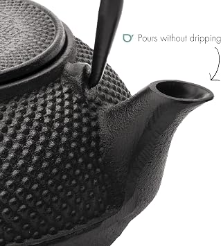 Bredemeijer G002Z Teapot Asia Jang 1.1 l in Black, Cast Iron, 30 x 30 x 20 cm