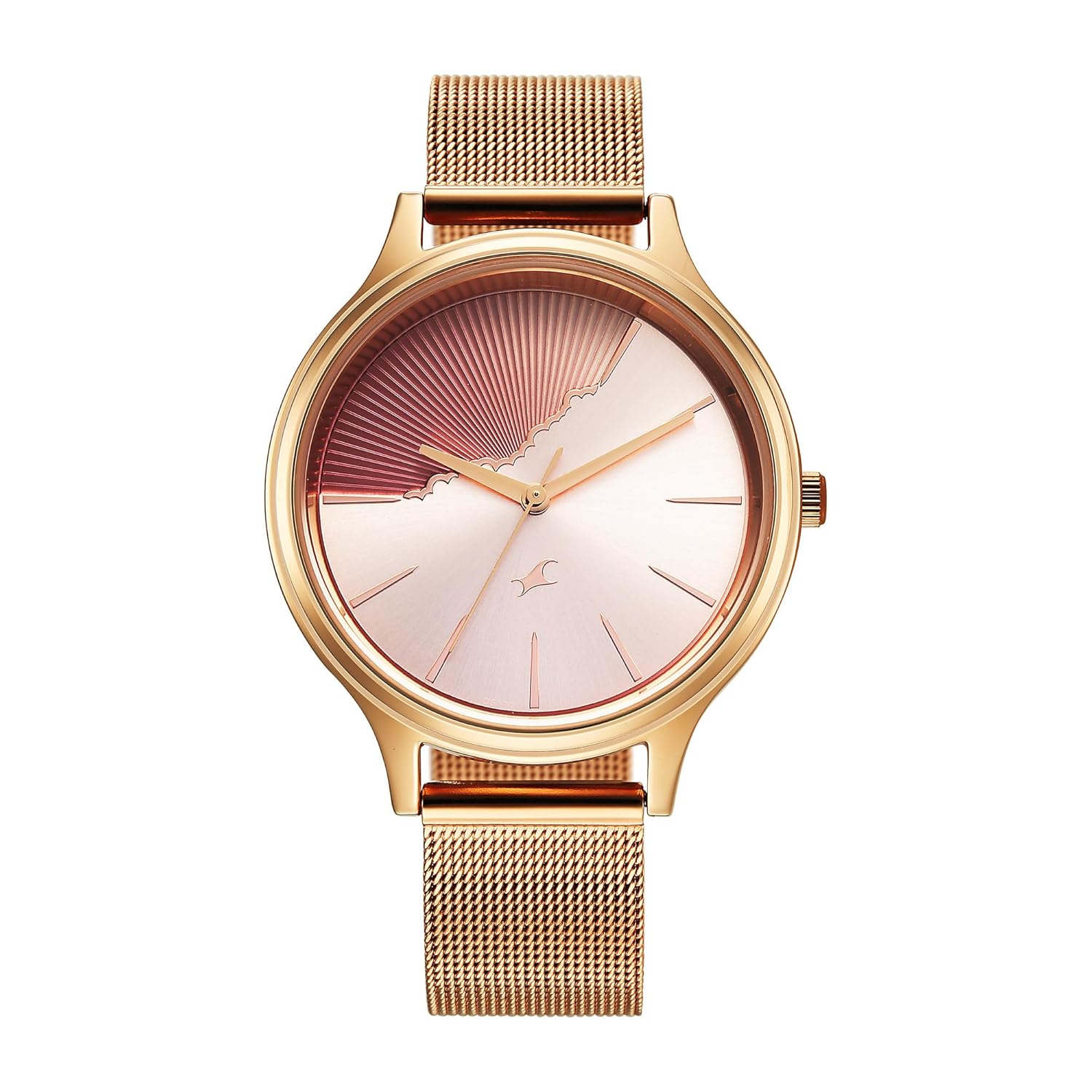 Fastrack Style up 5 Quartz Pink Round Dial Girl’s Watch | Stainless Steel Strap Material | Watches for Girls Analog – 6207WM03